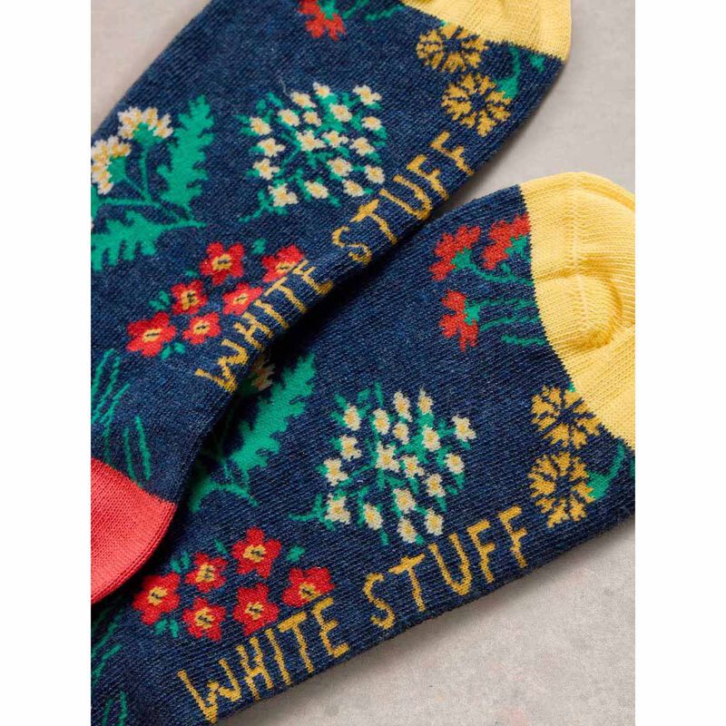 White Stuff Floral Bouquet Ankle Sock image number 1
